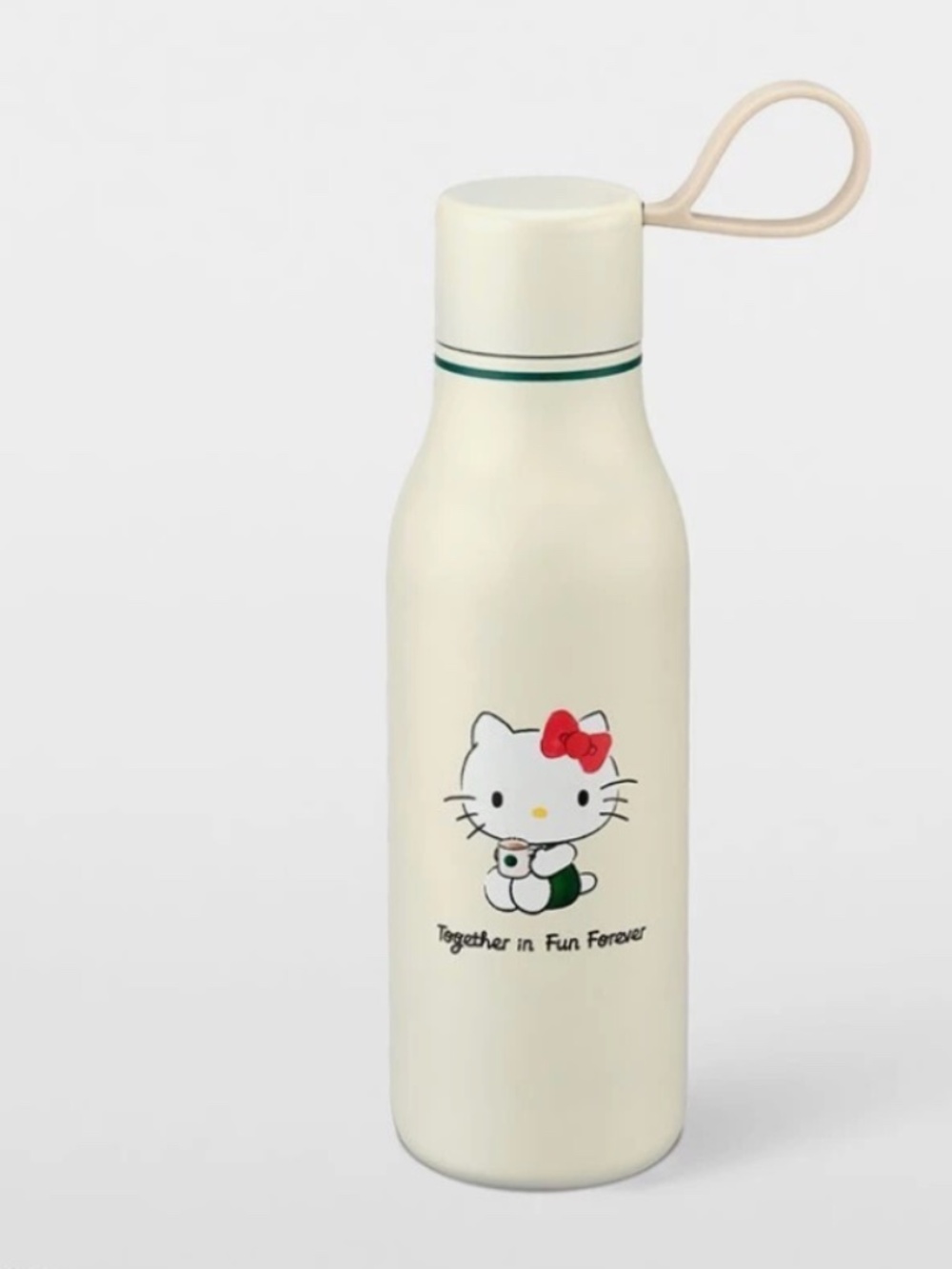 Starbucks Stainless Steel Hello Kitty Holding Coffee Water Bottle 20oz.